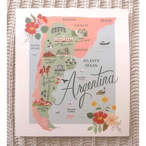 🇦🇷Argentina Country Geography Wall Art Print Digital Illustration Drawings🇦🇷